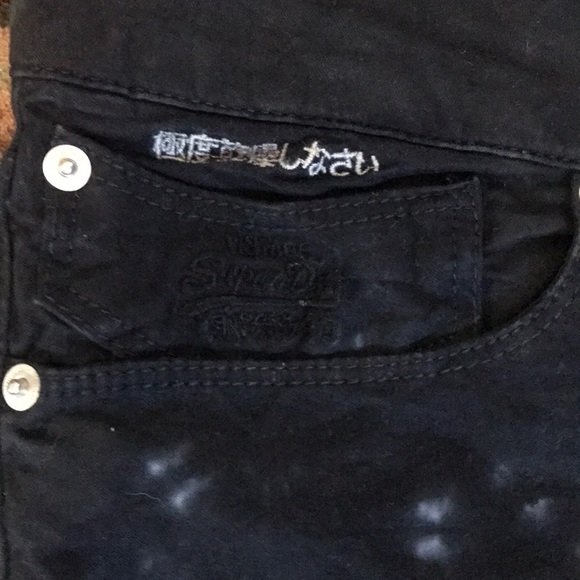 VINTAGE SUPER SKINNY DENIM CROP JEANS - Picture 3 of 8